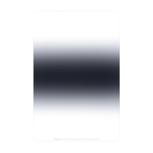 Rectangular filter F:X Pro Center GND8 gray gradient filter 100 mm