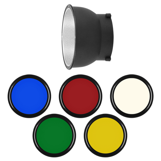 Reflector with color foils
